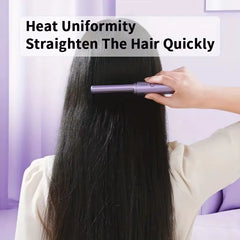 GlamWave Pro – Portable Wireless Heated Hair Straightener & Curler Brush
