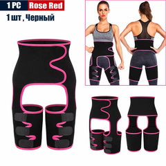Body 3-In-1 Waist and Thigh Trimmer for Women Weight Loss Butt Lifter Waist Trainer Slimming Support Belt Hip Raise Shapewear