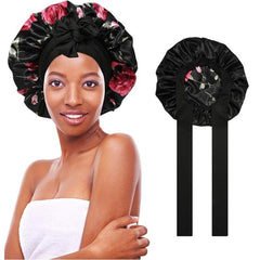 Silk-Like Satin Double-Layer Hair Cap
