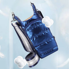 HydroCarry Puffer Tote – Adjustable Strap Water Bottle Carrier for Outdoor Travel & Daily Adventures