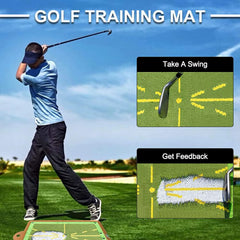 SwingPerfect Golf Training Mat – Portable Swing Detection & Impact Tracing Aid for Better Golf Shots