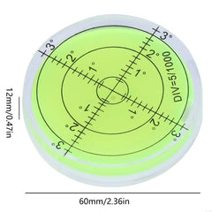 PrecisionPro 60MM PMMA Bubble Level – Accurate Surface Measurement Tool for Perfect Alignment