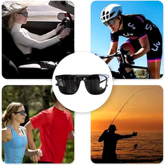 Choice  C8 Bluetooth 5.4 Glasses Earphones with Low Latency HD Call Mic Out Door Sports Driving Multi-Function Sunglasses
