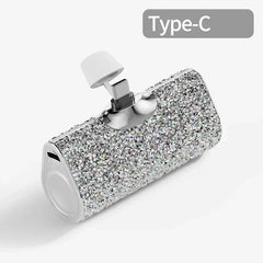Portable Charger Mobile Power Bank Power Banks Fast Charging Power Bank Shiny Diamond Fashion High Quality 5000Mah
