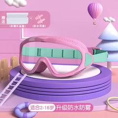 AquaChamp Kids Swim Set – Waterproof Anti-Fog Swimming Goggles & Cap with Protective Case