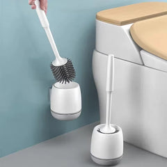 TPR Silicone Head Toilet Brush Wall Mounted Cleaning Brush Long Handle Toilet Brush Bathroom Accessories Sets Tools