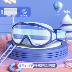 Children Swimming Goggles Caps Boys Girls Professional Diving Goggles Glasses Waterproof Anti-Fog Big Box