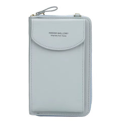 Elegance On-the-Go – Luxe PU Leather Crossbody Shoulder Bag with Phone & Card Organizer