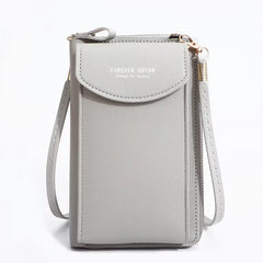 Elegance On-the-Go – Luxe PU Leather Crossbody Shoulder Bag with Phone & Card Organizer