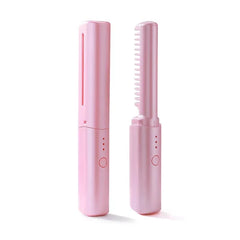 GlamWave Pro – Portable Wireless Heated Hair Straightener & Curler Brush