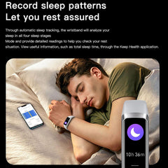 Keep Health Fitness Trackers for Women Men, Amoled Fitness Tracker for Android&Ios, Alarm Stopwatch Fitness Tracker with Blood Pressure Monitor, Calories Burned IP68 Waterproof Fitness Step Tracker